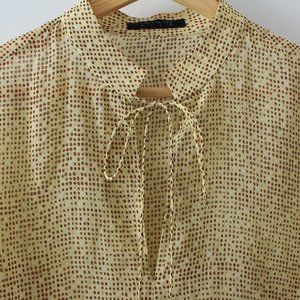 light & airy sheer silk blouse